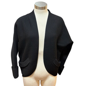 VTG Mollani 1960’s Womens Cardigan 100% Merino Wool Ribbed Germany Sz. 42 M/L